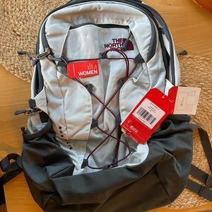 The North Face Women's Borealis School Laptop Backpack, Purple/Asphalt Grey